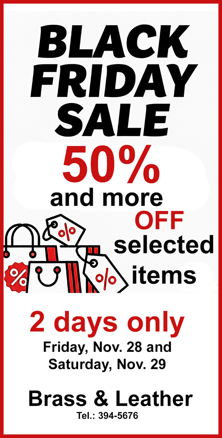 Brass & Leather Black Friday Sale