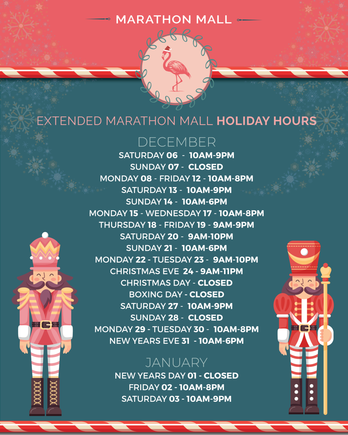 Mall Christmas Shopping Hours